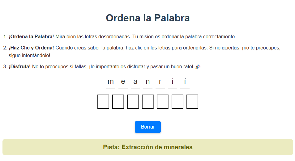 Ordena la Palabra